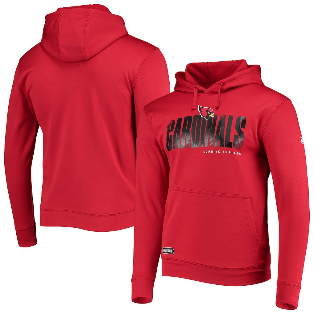 Arizona Cardinals New Era Combine Authentic Hard Hash Pullover Hoodie - Cardinal Hoodies