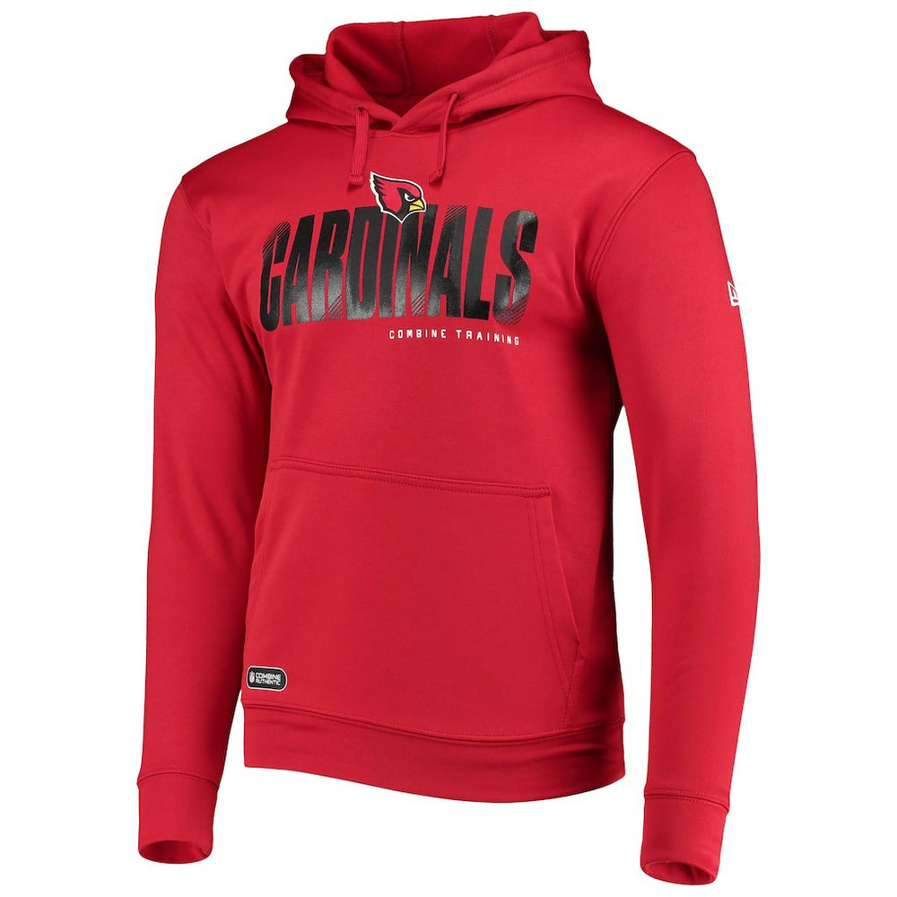 Arizona Cardinals New Era Combine Authentic Hard Hash Pullover Hoodie - Cardinal Hoodies