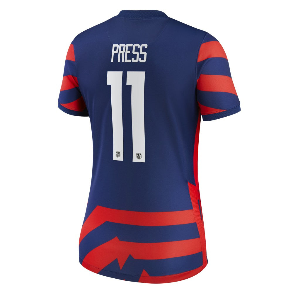 Christen Press USWNT 2021/22 Away Vapor Match Jersey Blue - Nike cheap