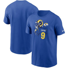 Matthew Stafford Los Angeles Rams Player Graphic T-Shirt - Royal T-shirts