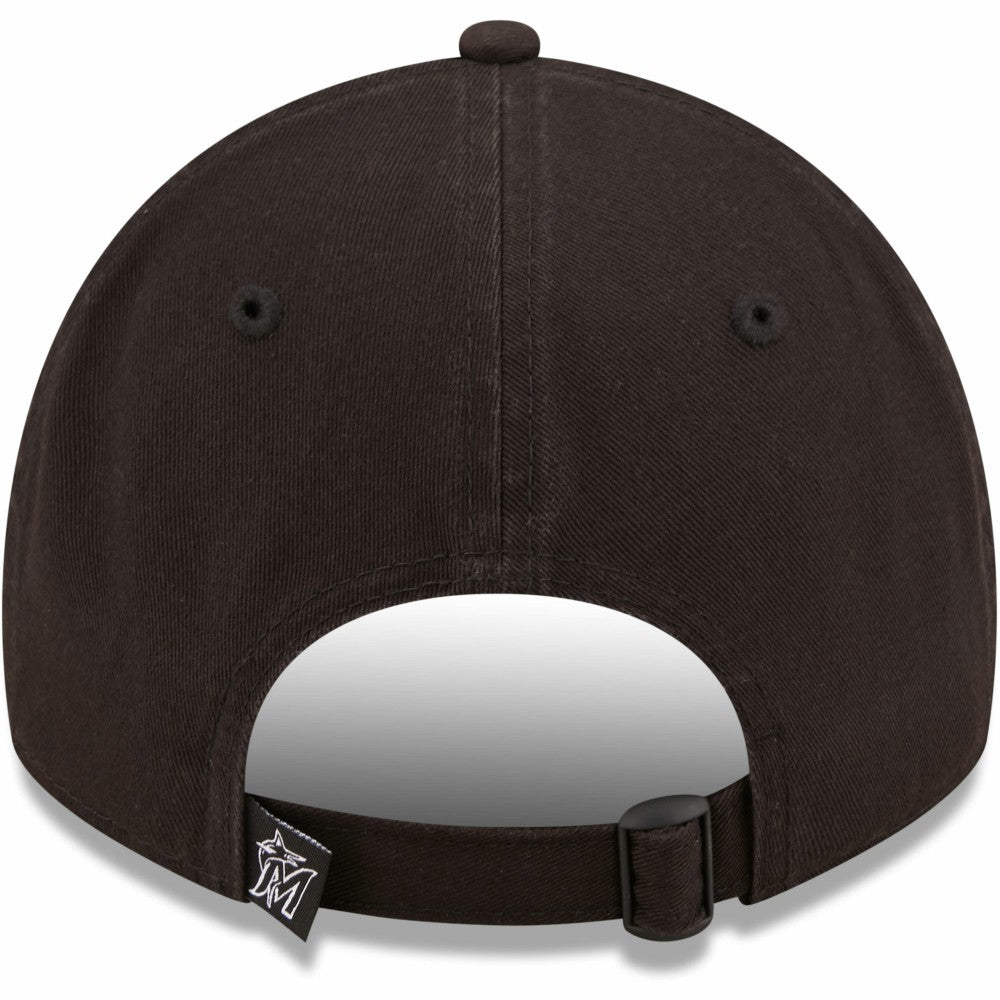 Miami Marlins New Era Black On Black Core Classic 2.0 9TWENTY Adjustable Hat Hats
