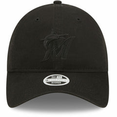 Miami Marlins New Era Women's Black on Black Core Classic II 9TWENTY Adjustable Hat Hats