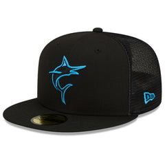 Miami Marlins New Era 2023 Batting Practice 59FIFTY Fitted Hat - Black Hats