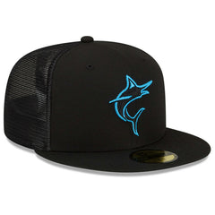 Miami Marlins New Era 2023 Batting Practice 59FIFTY Fitted Hat - Black Hats