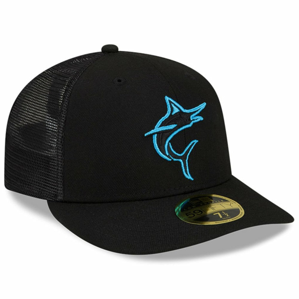 Miami Marlins New Era 2023 Batting Practice 59FIFTY Fitted Hat - Black Hats