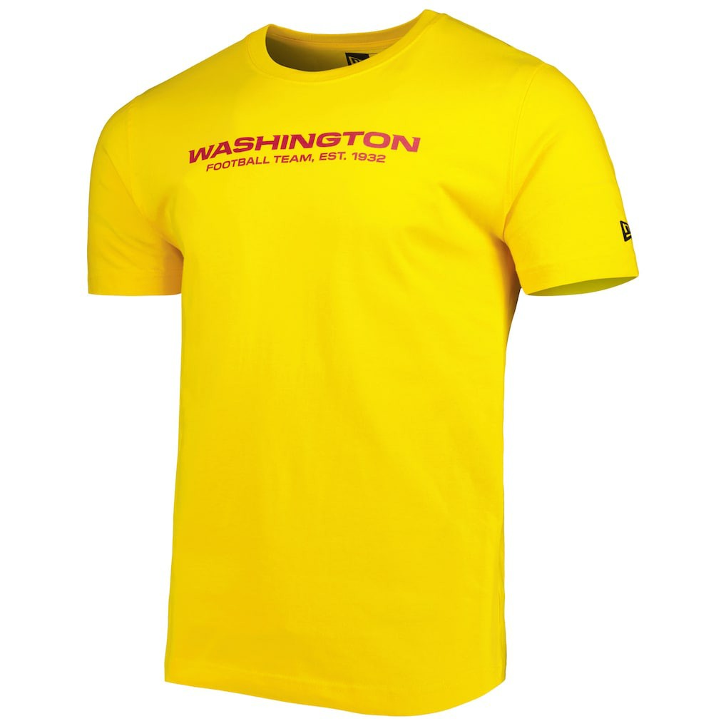 Washington Commanders New Era League Tonal T-Shirt - Gold T-shirts