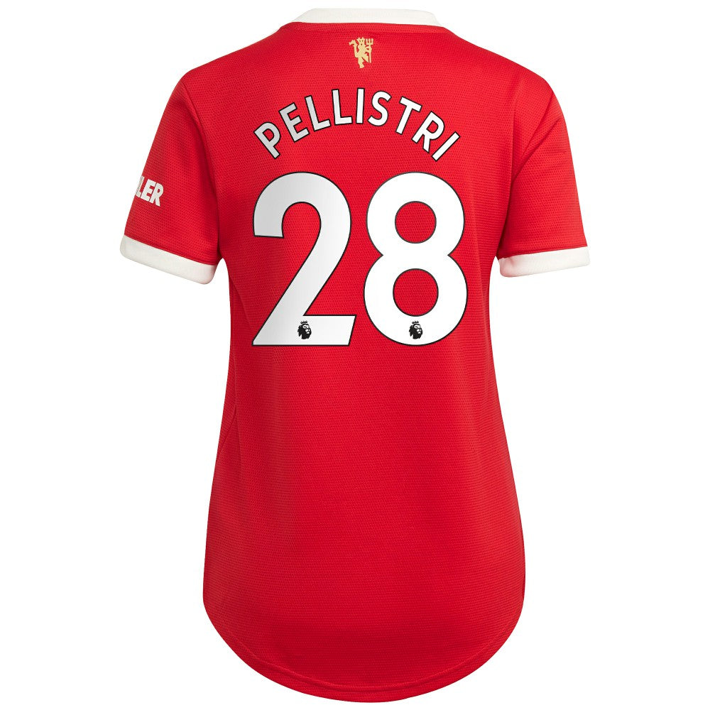 Facundo Pellistri Manchester United Women's 2021/22 Home Replica Player Jersey Red - Adidas