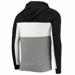 Miami Heat Junk Food Wordmark Colorblock Fleece Pullover Hoodie Black/White outlet