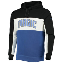 Orlando Magic Junk Food Wordmark Colorblock Fleece Pullover Hoodie Black/White