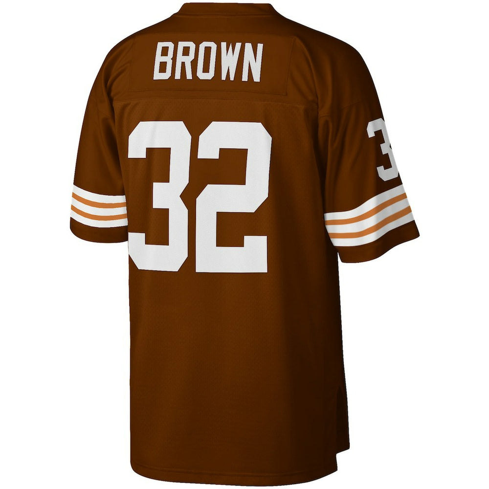 Jim Brown Cleveland Browns Big & Tall 1963 Retired Player Replica Jersey - Brown Jerseys