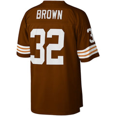 Jim Brown Cleveland Browns Big & Tall 1963 Retired Player Replica Jersey - Brown Jerseys