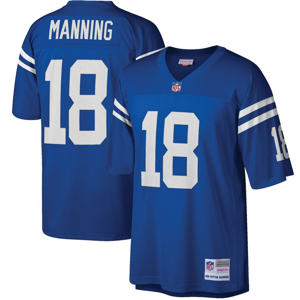 Peyton Manning Indianapolis Colts Big & Tall 1998 Retired Player Replica Jersey - Royal Jerseys