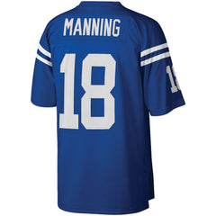Peyton Manning Indianapolis Colts Big & Tall 1998 Retired Player Replica Jersey - Royal Jerseys