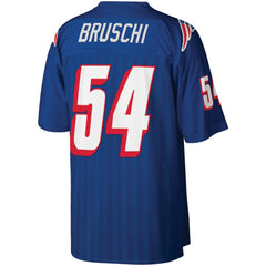 Tedy Bruschi New England Patriots Big & Tall 1996 Retired Player Replica Jersey - Royal Jerseys