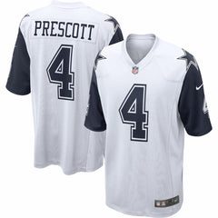 Dak Prescott Dallas Cowboys Alternate Game Team Jersey - White Jerseys