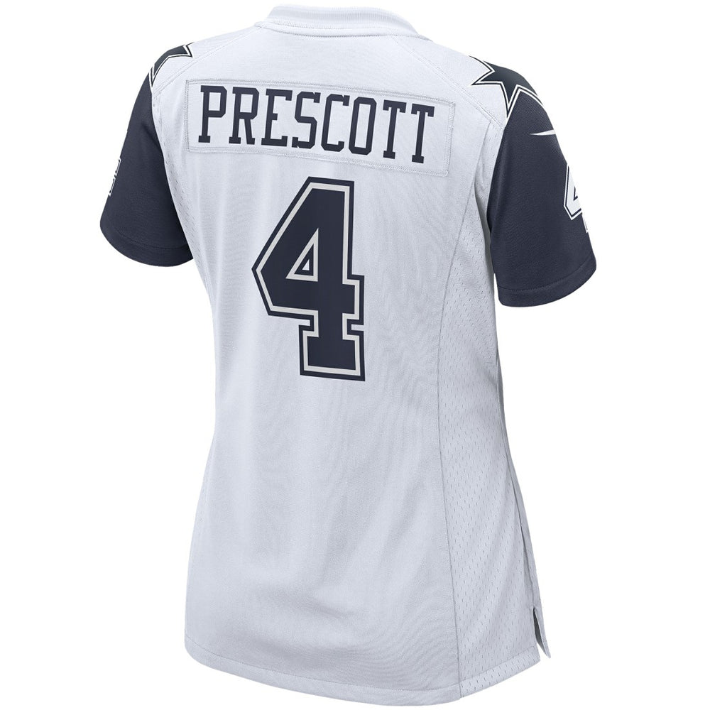 Dak Prescott Dallas Cowboys Women's Alternate Game Jersey - White Jerseys