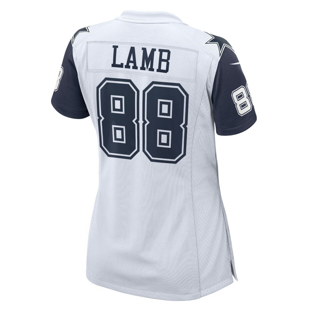 CeeDee Lamb Dallas Cowboys Women's 2nd Alternate Game Jersey - White Jerseys