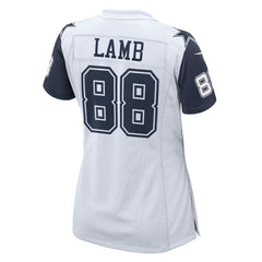 CeeDee Lamb Dallas Cowboys Women's 2nd Alternate Game Jersey - White Jerseys