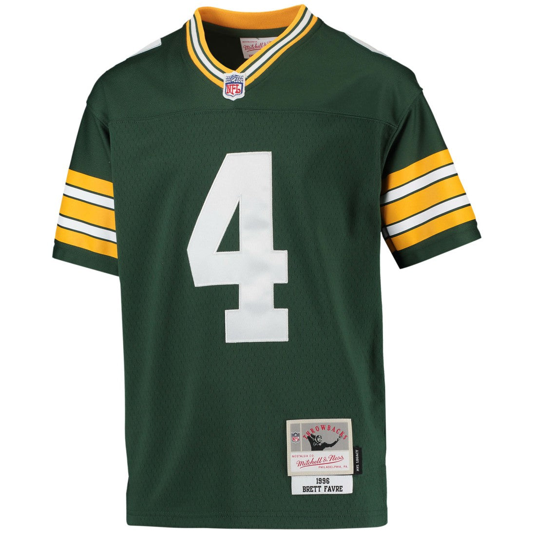 Brett Favre Green Bay Packers Youth 1996 Retired Player Legacy Jersey - Green Jerseys