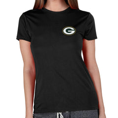 Green Bay Packers Concepts Sport Women's Marathon Knit Lounge Top - Black Tops