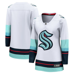 Seattle Kraken Fanatics Women's Away Breakaway Jersey - White | US 4429842