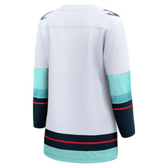 Seattle Kraken Fanatics Women's Away Breakaway Jersey - White | US 4429842