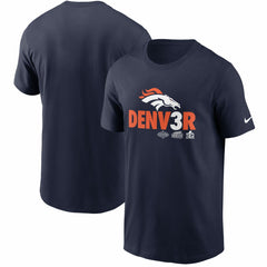 Denver Broncos Hometown Collection Denv3r T-Shirt - Navy T-shirts