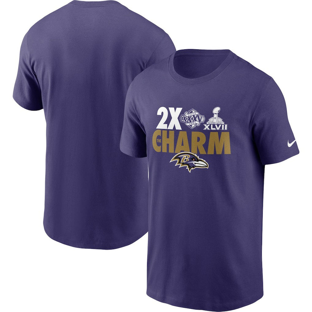 Baltimore Ravens Hometown Collection 2x Super Bowl Champions T-Shirt - Purple T-shirts