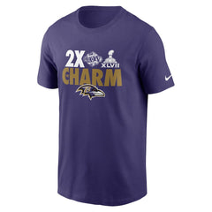 Baltimore Ravens Hometown Collection 2x Super Bowl Champions T-Shirt - Purple T-shirts