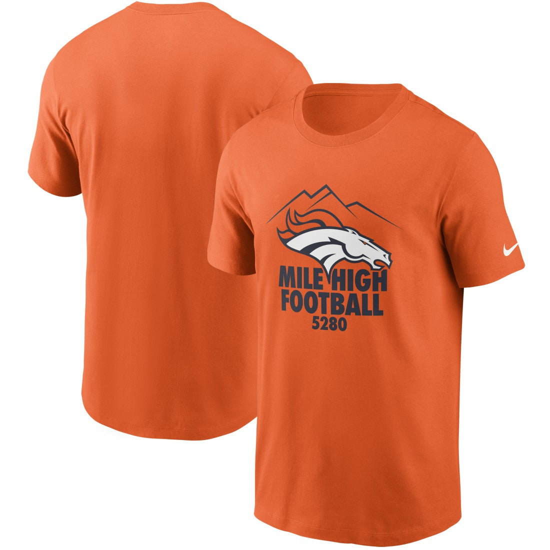 Denver Broncos Hometown Collection 5,280 T-Shirt - Orange T-shirts