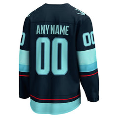 Seattle Kraken Fanatics Home Breakaway Custom Jersey - Deep Sea Blue | US 4430642