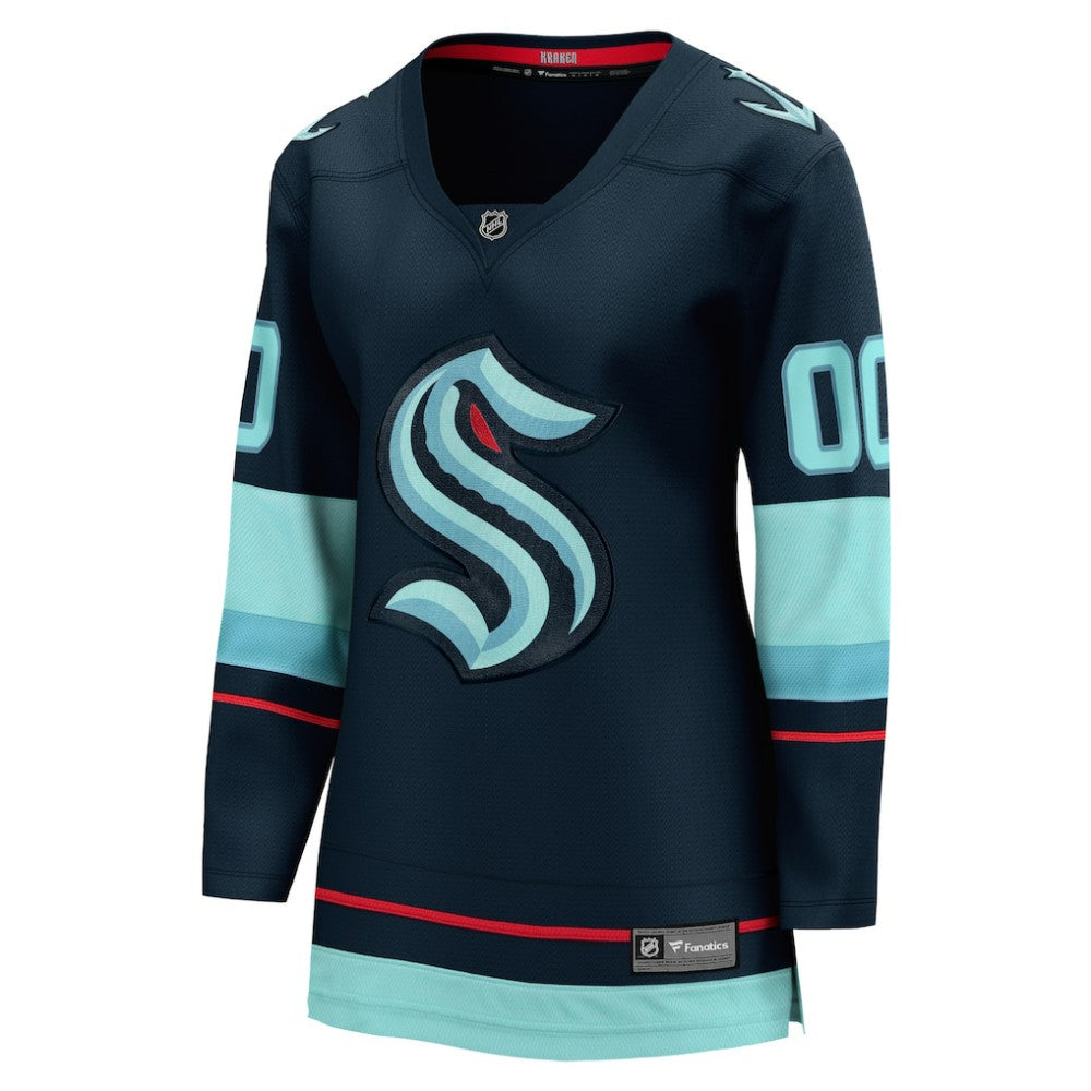 Seattle Kraken Fanatics Women's Home Breakaway Custom Jersey - Deep Sea Blue | US 4430645