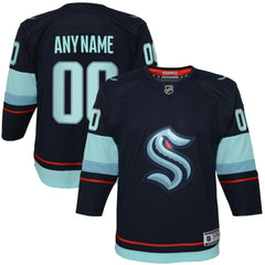 Seattle Kraken Youth Home Premier Custom Jersey - Navy | US 4430647