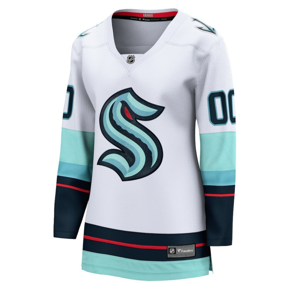 Seattle Kraken Fanatics Women's Away Breakaway Custom Jersey - White | US 4430653