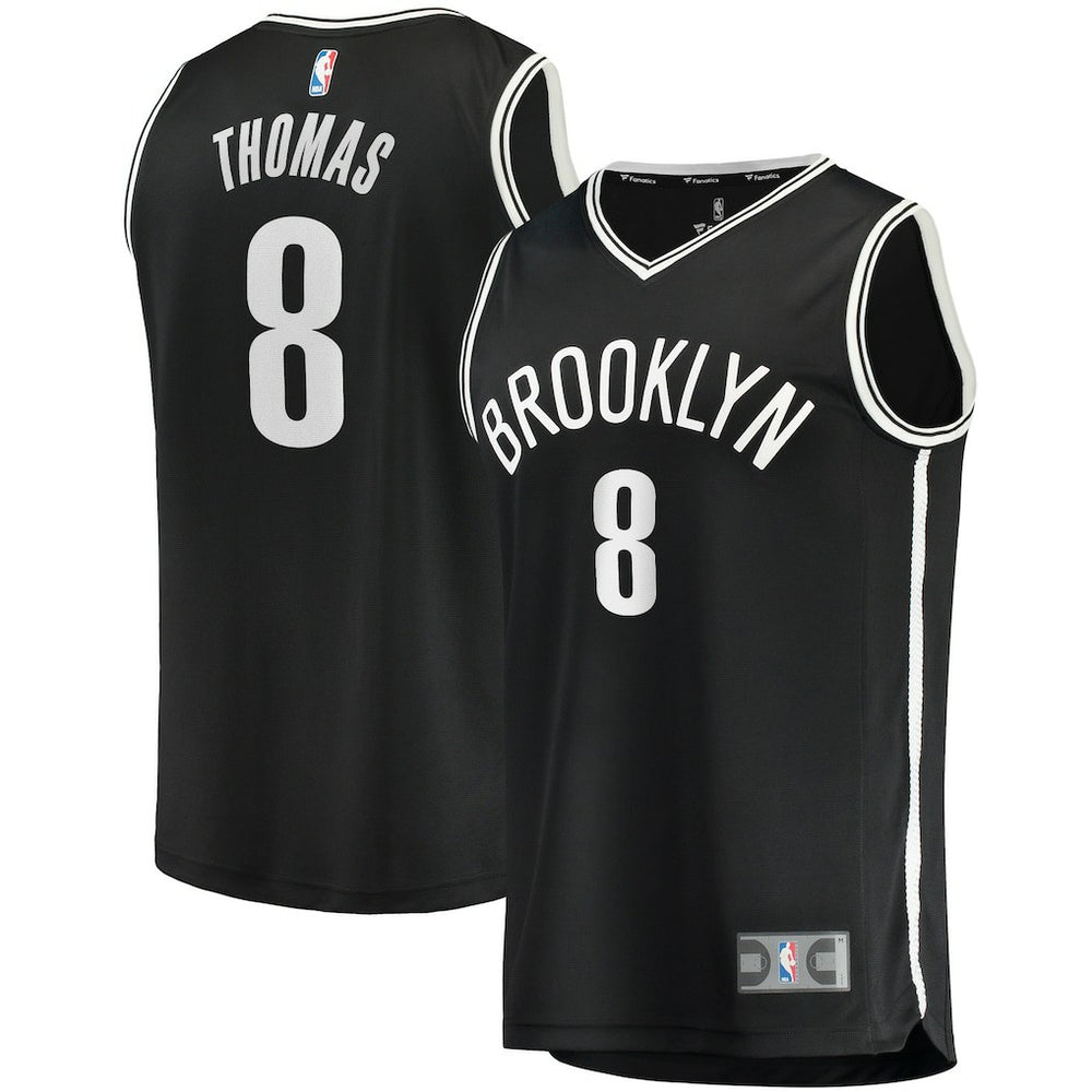 Cam Thomas Brooklyn Nets 2021 NBA Draft First Round Pick Fast Break Replica Jersey Black Icon Edition - Fanatics