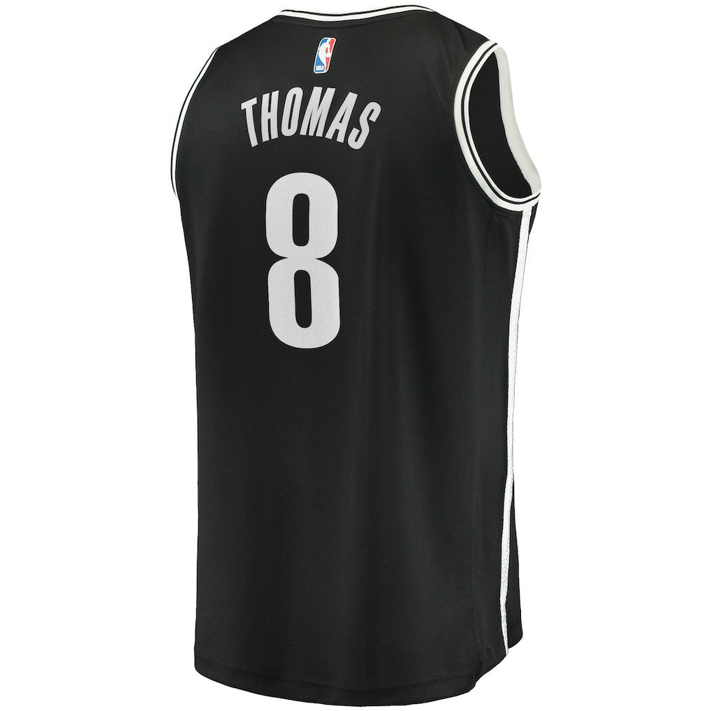 Cam Thomas Brooklyn Nets 2021 NBA Draft First Round Pick Fast Break Replica Jersey Black Icon Edition - Fanatics