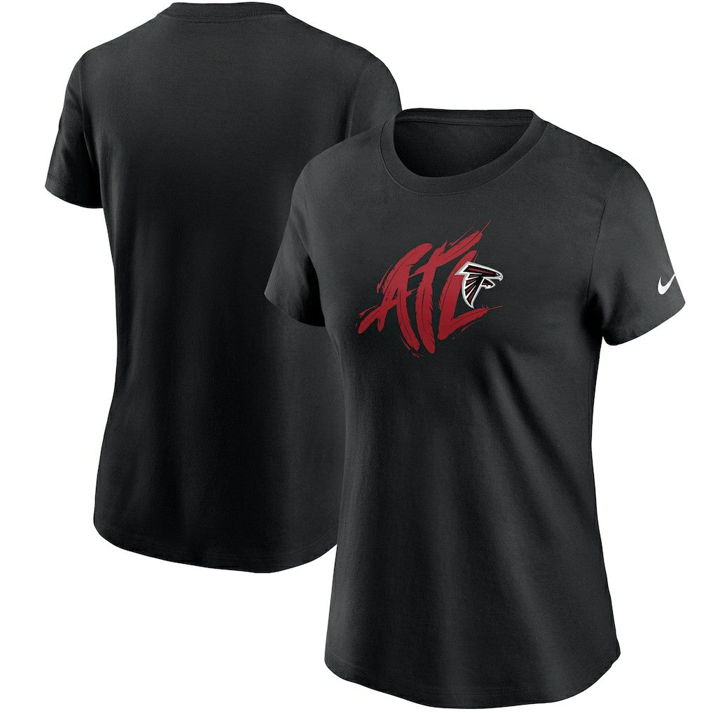 Atlanta Falcons Women's Hometown Collection T-Shirt - Black T-shirts