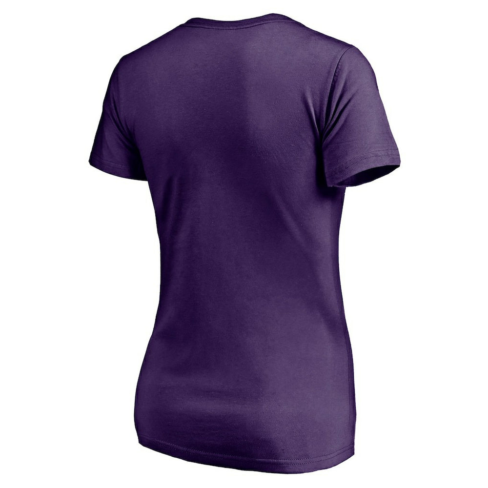 Baltimore Ravens Women's Hometown Collection Wildcat V-Neck T-Shirt - Purple T-shirts