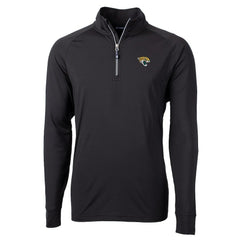 Jacksonville Jaguars Cutter & Buck Adapt Eco Knit Quarter-Zip Pullover Jacket - Black Pullover