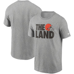 Cleveland Browns Hometown Collection The Land T-Shirt - Heathered Gray T-shirts