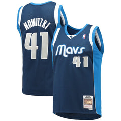 Dirk Nowitzki Dallas Mavericks 2011/12 Hardwood Classics Swingman Jersey Navy - Mitchell & Ness outlet