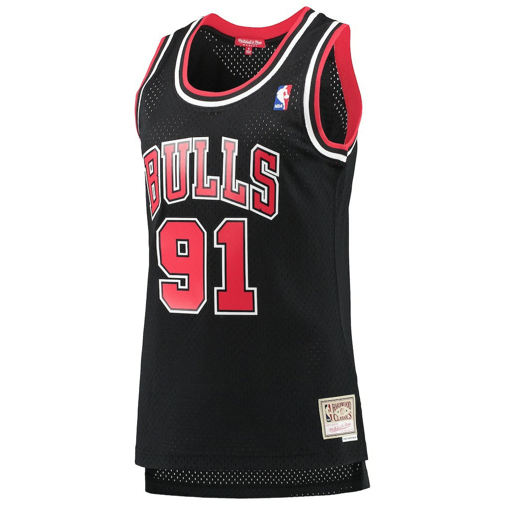 Dennis Rodman Chicago Bulls Women's Hardwood Classics Swingman Jersey Black - Mitchell & Ness outlet