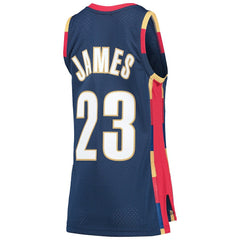 LeBron James Cleveland Cavaliers Women's Hardwood Classics Swingman Jersey Navy - Mitchell & Ness