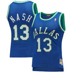 Steve Nash Dallas Mavericks Women's 1998/99 Hardwood Classics Swingman Jersey Blue - Mitchell & Ness