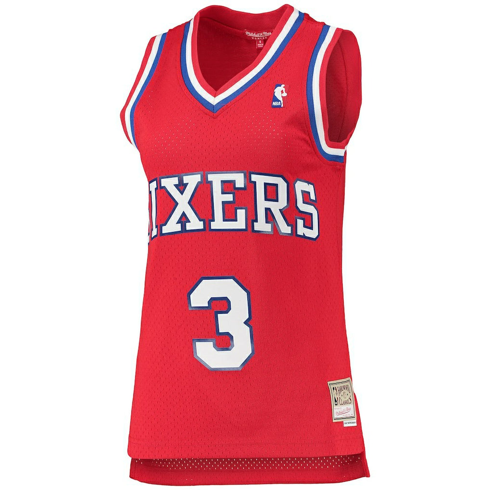 Allen Iverson Philadelphia 76ers Women's 2002/03 Hardwood Classics Swingman Jersey Red - Mitchell & Ness outlet