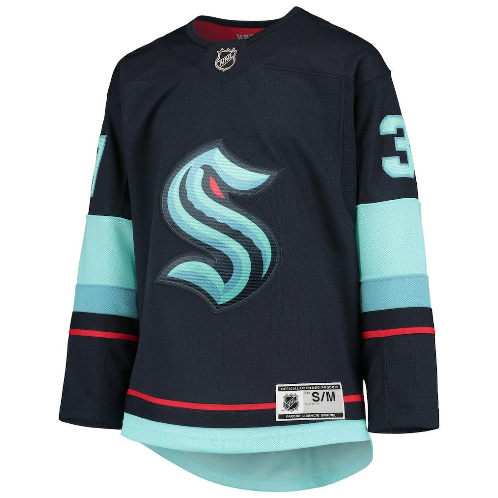 Yanni Gourde Seattle Kraken Youth Home Premier Player Jersey - Deep Sea Blue | US 4441157