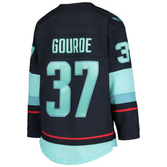 Yanni Gourde Seattle Kraken Youth Home Premier Player Jersey - Deep Sea Blue | US 4441157