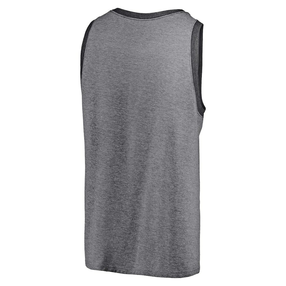 Cleveland Browns Famous Tri-Blend Tank Top - Heathered Gray/Heathered Charcoal Tops