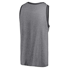 Cleveland Browns Famous Tri-Blend Tank Top - Heathered Gray/Heathered Charcoal Tops