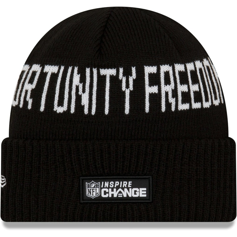 Cleveland Browns New Era Team Social Justice Cuffed Knit Hat - Black Hats
